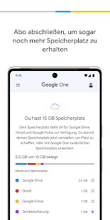 Google One screenshot