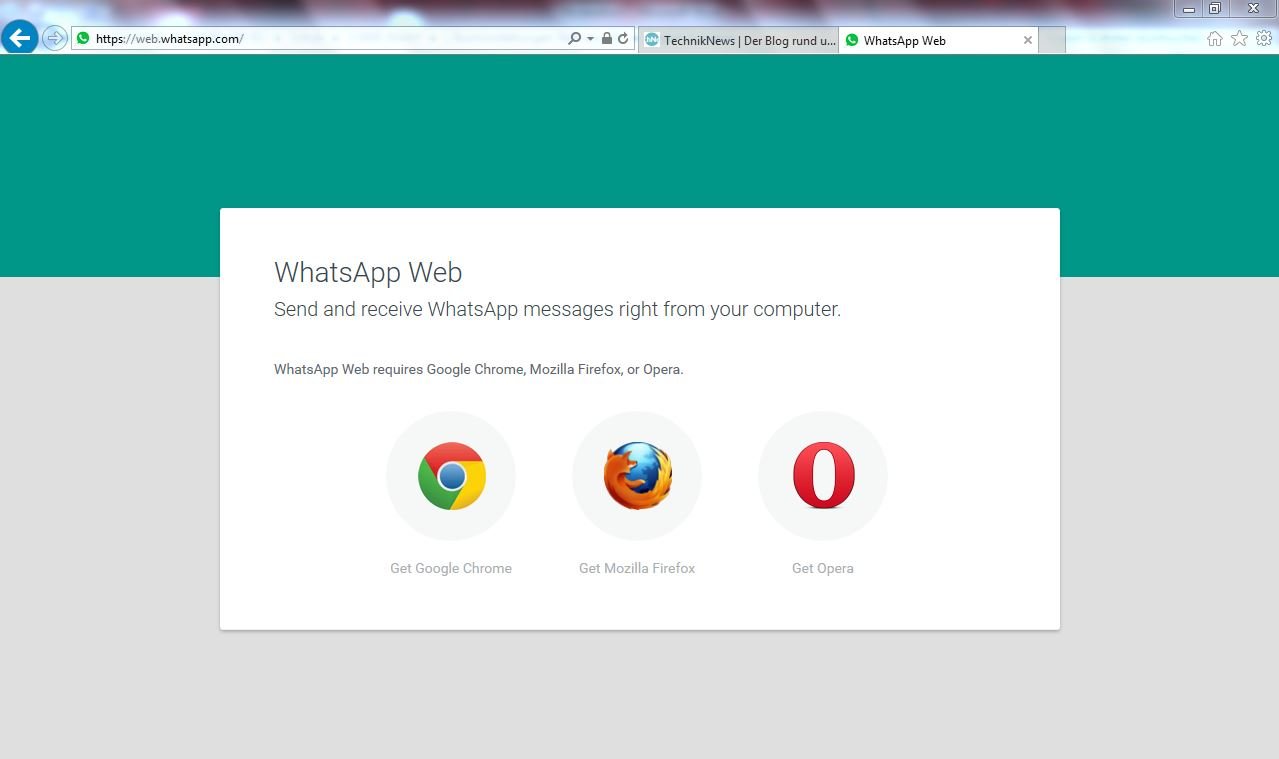 Whatsapp Web Now Also For Firefox And Opera