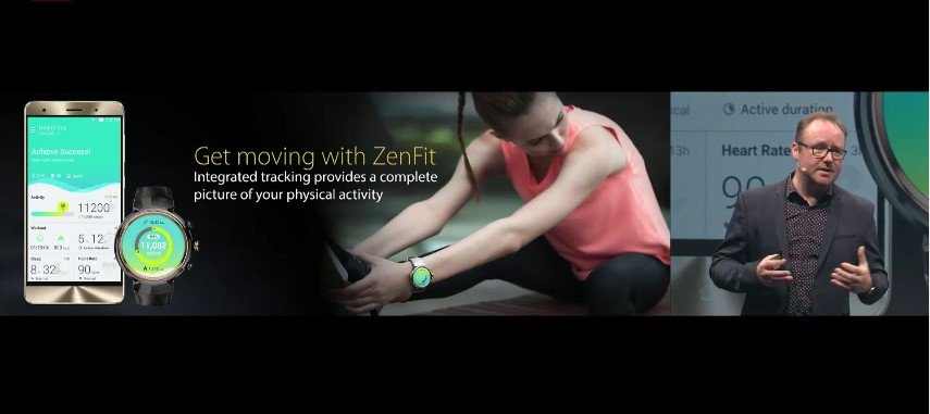 Zusätzlich zur Asus ZenWatch 3 gibt es eine hauseigene Fitnessapp. (Bild: Asus / Screenshot)