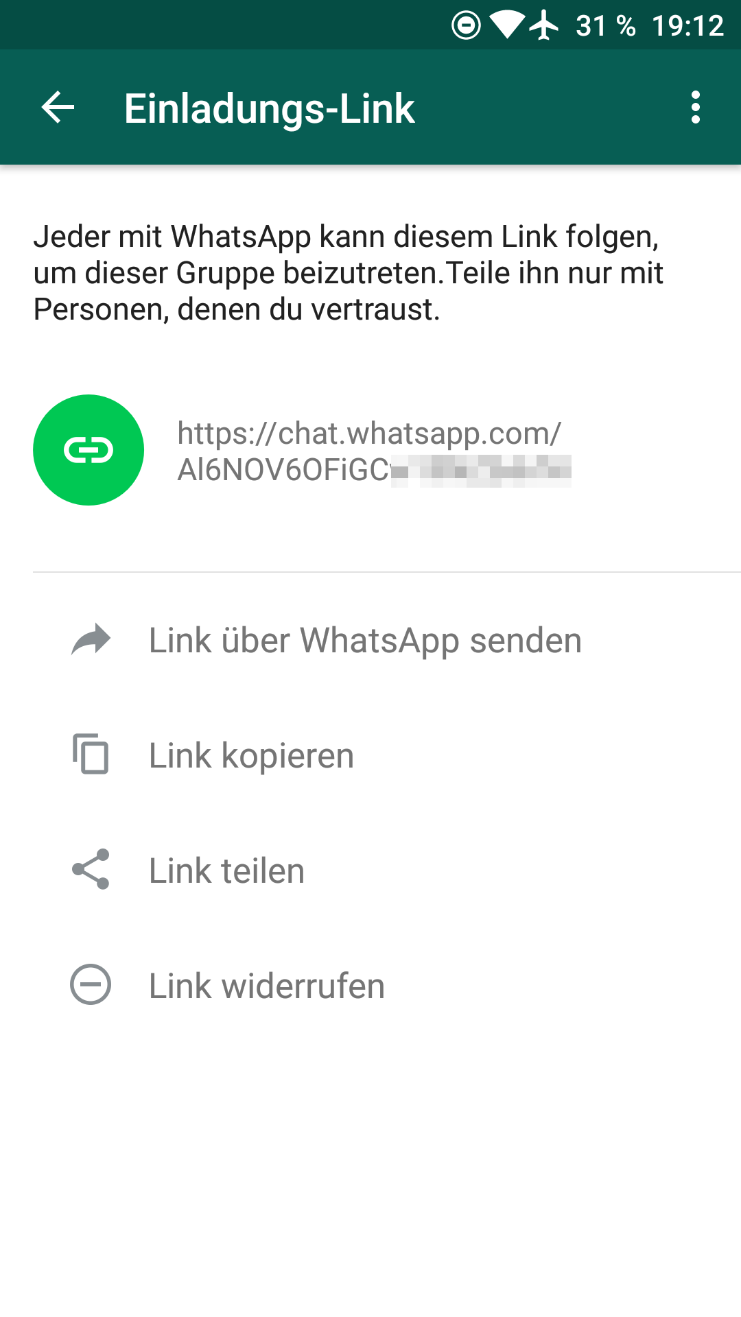 A link can be used to add users to groups. (Picture: TechnikNews/Screenshot)