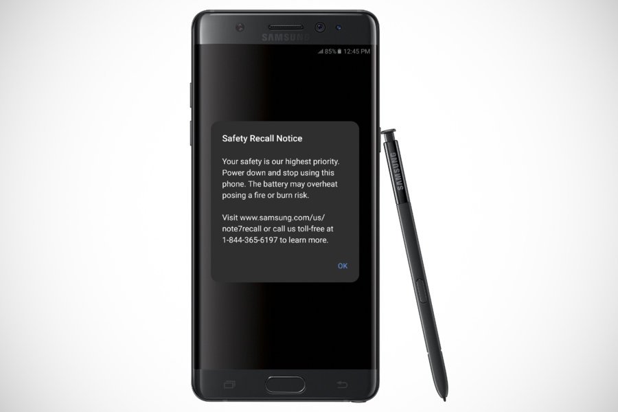 So sieht die Benachrichtigung vom Update aus, wenn man den Akku mehr als 60 Prozent auflädt. Die Galaxy Note 7 Akkuaufladung ist sehr beschränkt! Bild: Samsung