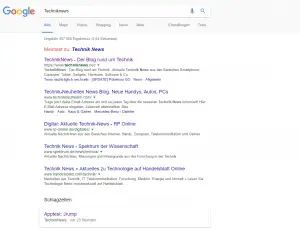The search bar and results are presented better. Picture: TechnikNews