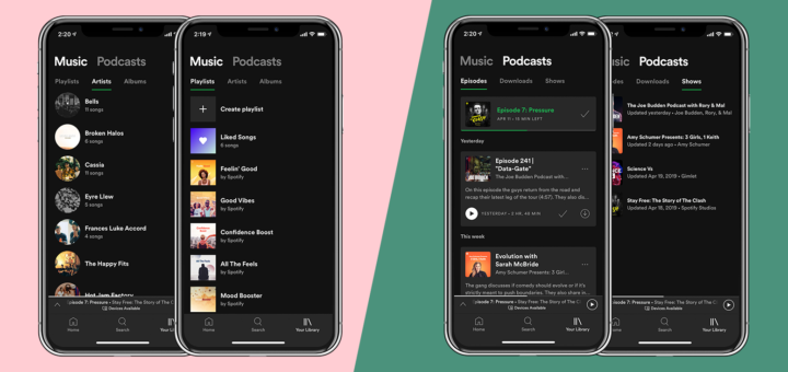 Spotify Bibliothek