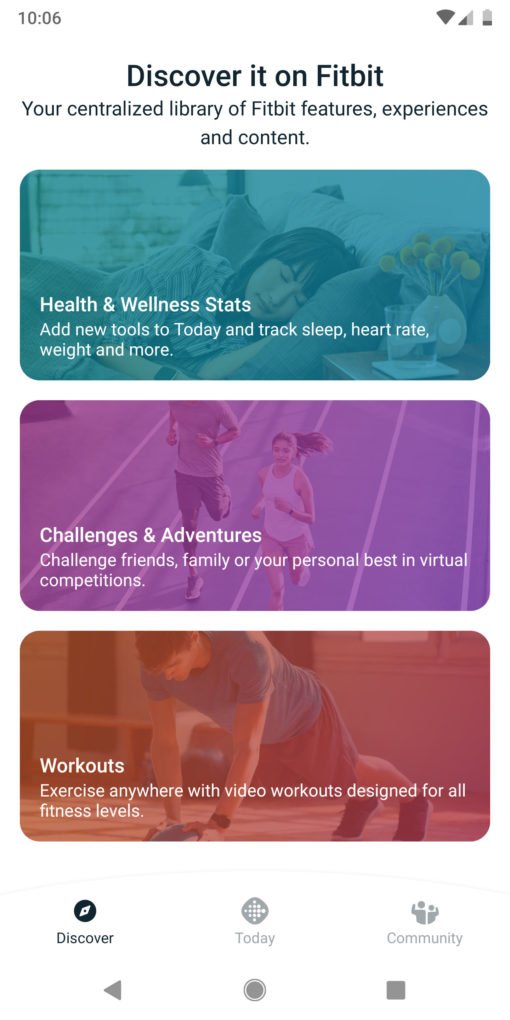 Fitbit app new design