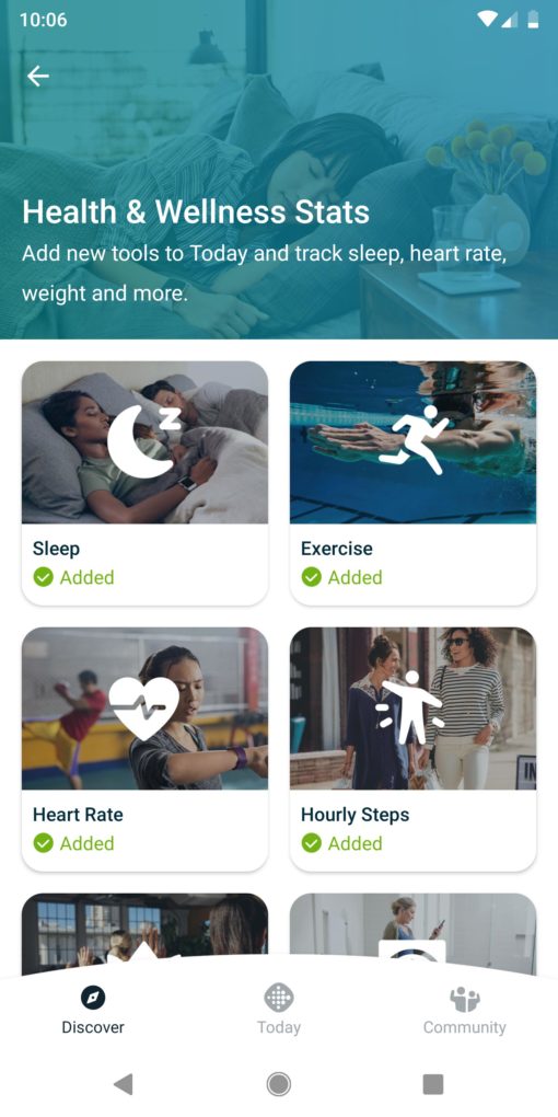 Fitbit app new design