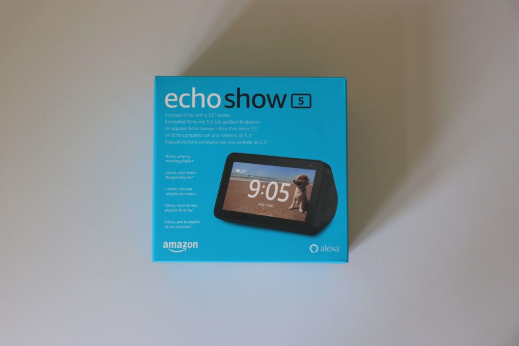 Amazon Echo Show 5 test packaging