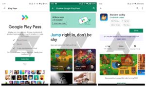 Google Play Pass Games subscription
