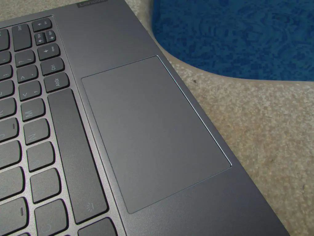 Lenovo ThinkBook 13s keyboard and trackpad