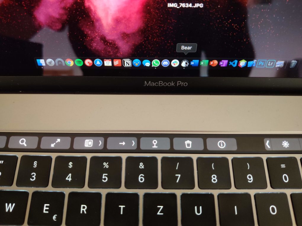 Windows to macOS Touch Bar