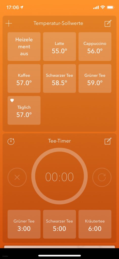 Ember Mug temperature suggestions