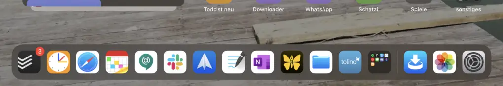 What‘s on my iPad Dock