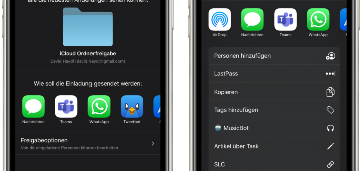 iCloud Ordnerfreigabe Beitragsbild