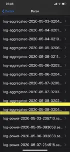 iOS 13 log files