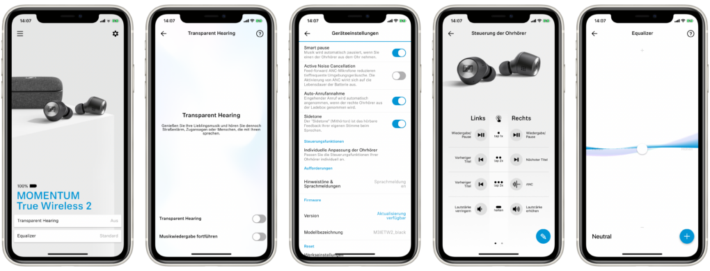 Sennheiser MOMENTUM True Wireless 2 app