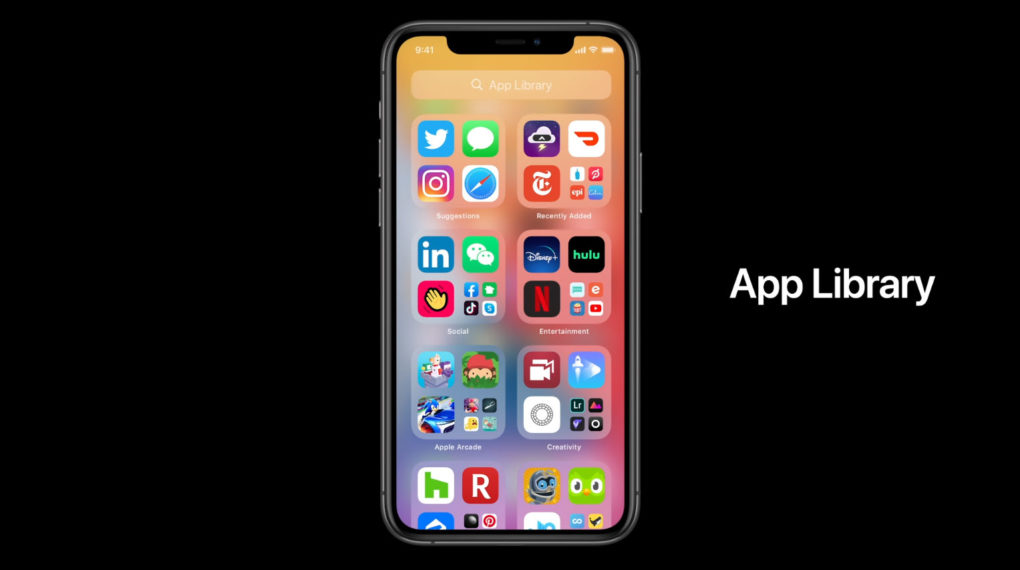 Apple iOS 14 Homescreen App Library