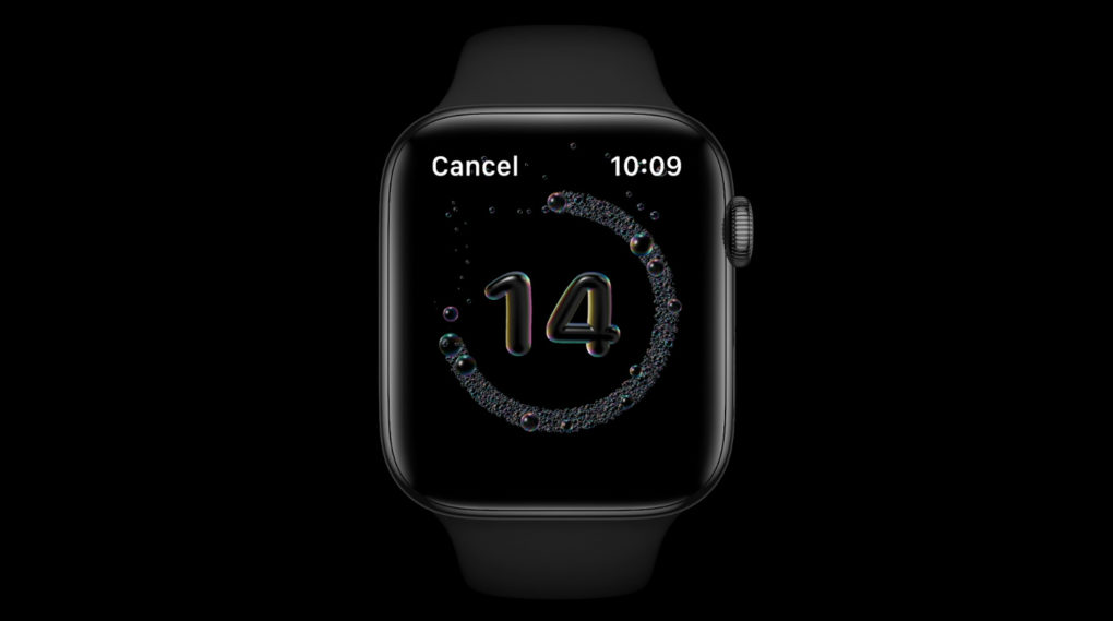 Apple watchOS 7 Handwash