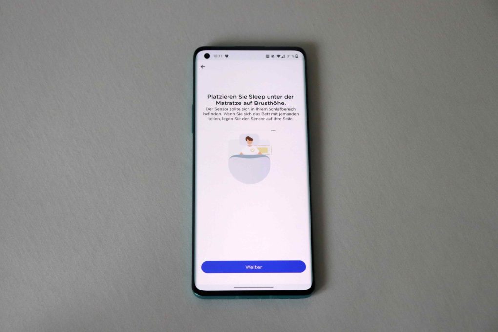 Withings Sleep Analyzer App Einrichtung