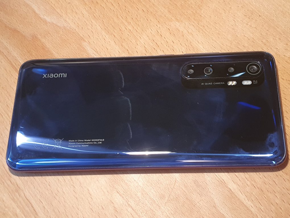 Xiaomi Mi Note 10 Lite Design