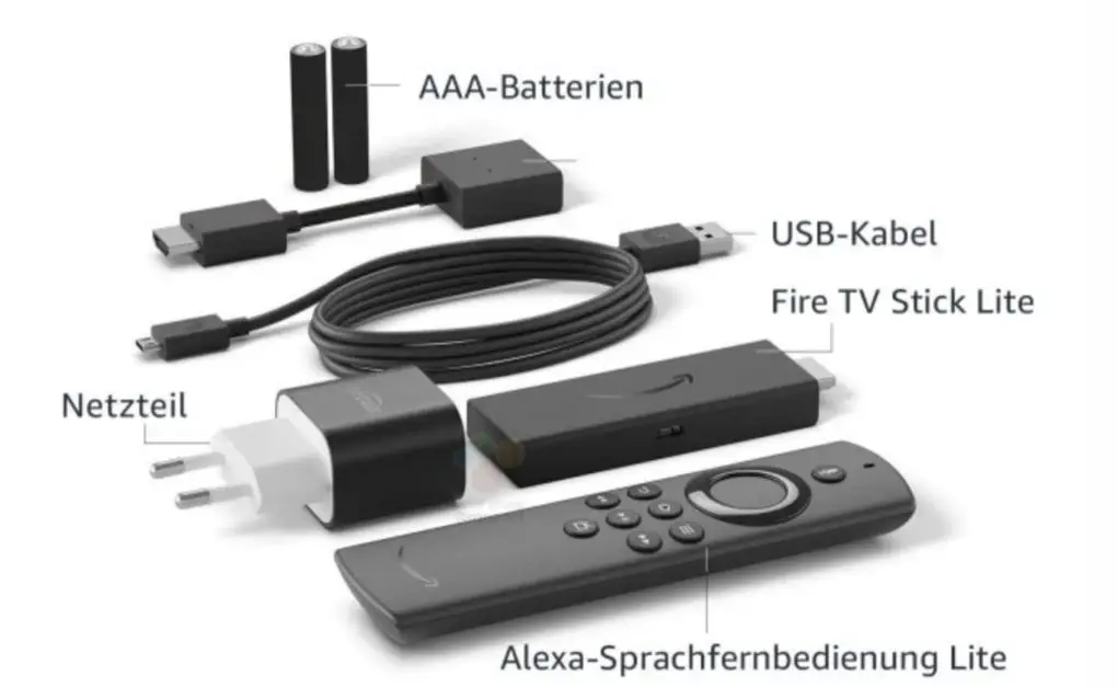 Amazon Fire TV Stick Lite Lieferumfang