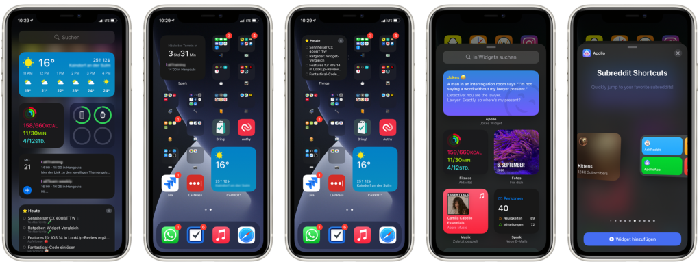 iOS 14 Widgets