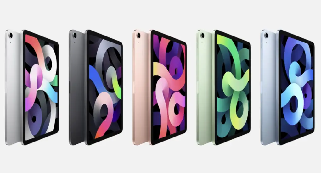 iPad Air 4 colors