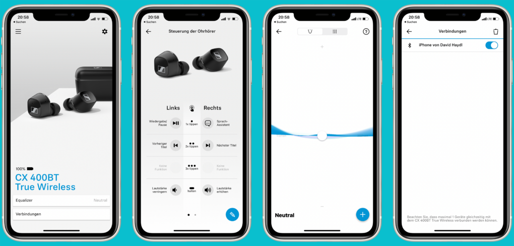 Sennheiser CX 400BT TW app