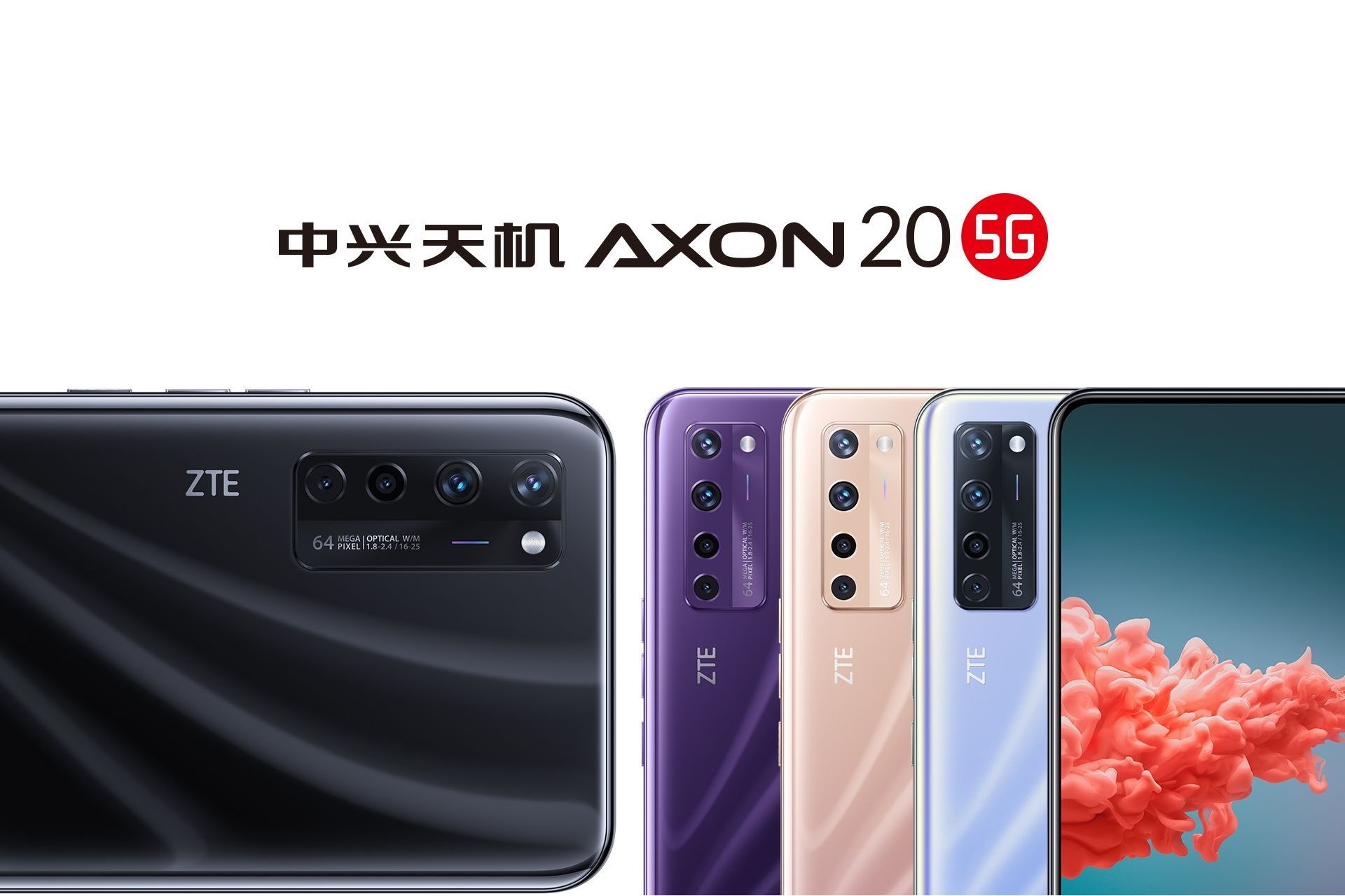 ZTE Axon 5G in all colors