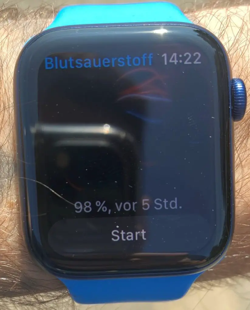 Apple Watch Series 6 blood oxygen