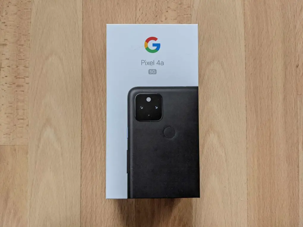 Google Pixel 4a 5G retail box