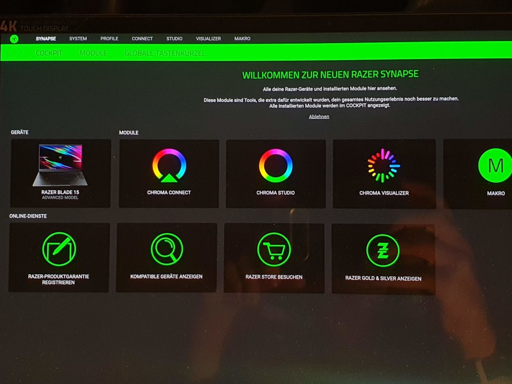 Razer Blade 15 2020 Software