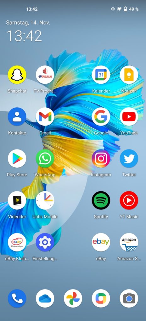 Vivo X51 5G home screen