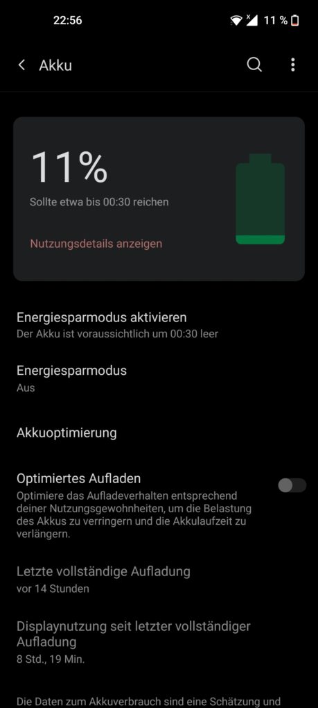 OnePlus 8T Screen On Time