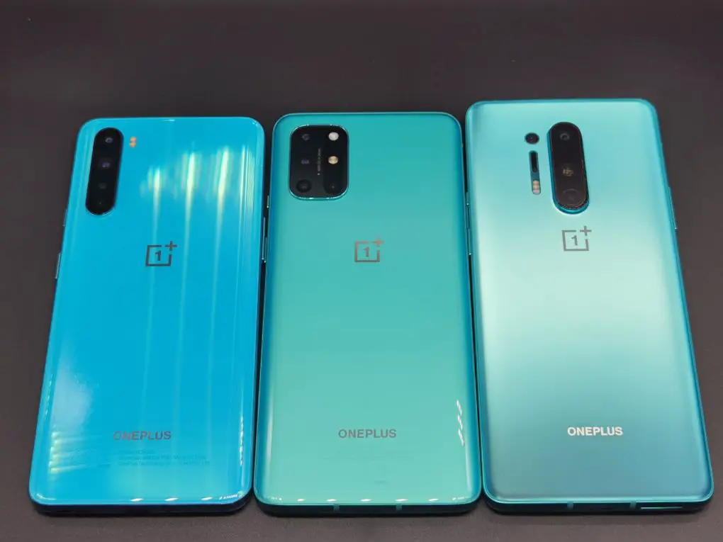 OnePlus 8T compared to other OnePlus phones