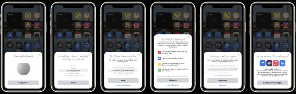 Apple HomePod mini Einrichtung
