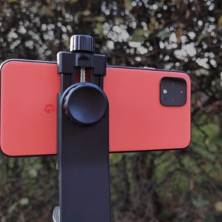 Google Pixel 4 camera on the tripod