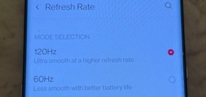 OnePlus 9 Pro Bildwiederholrate