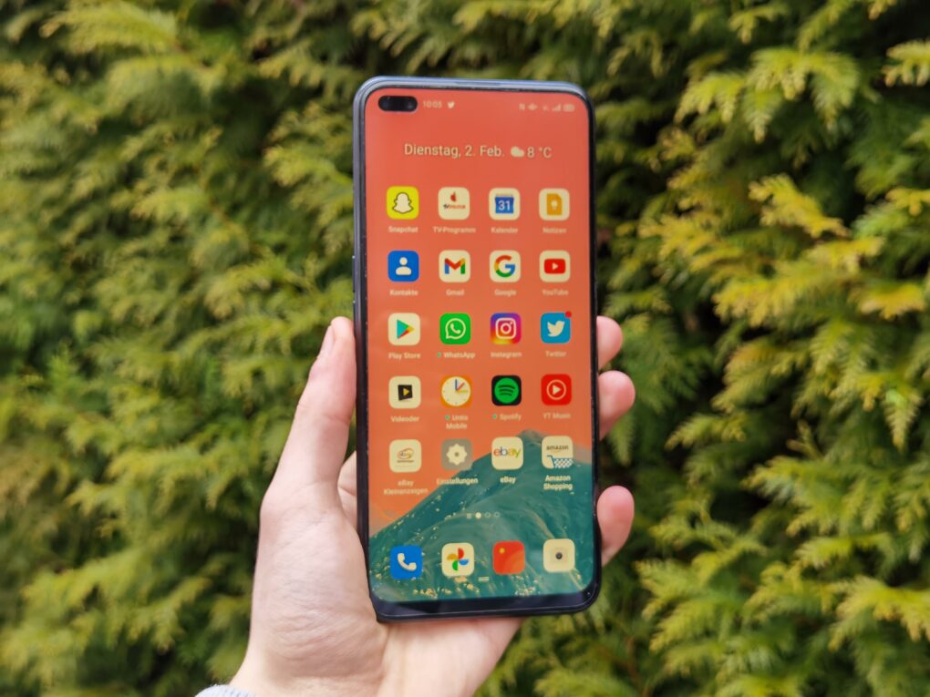 Oppo Reno4 Z 5G Vorderseite