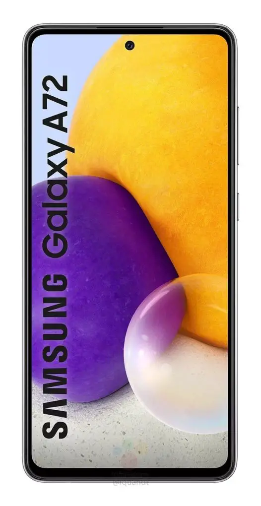 Samsung Galaxy A72 front