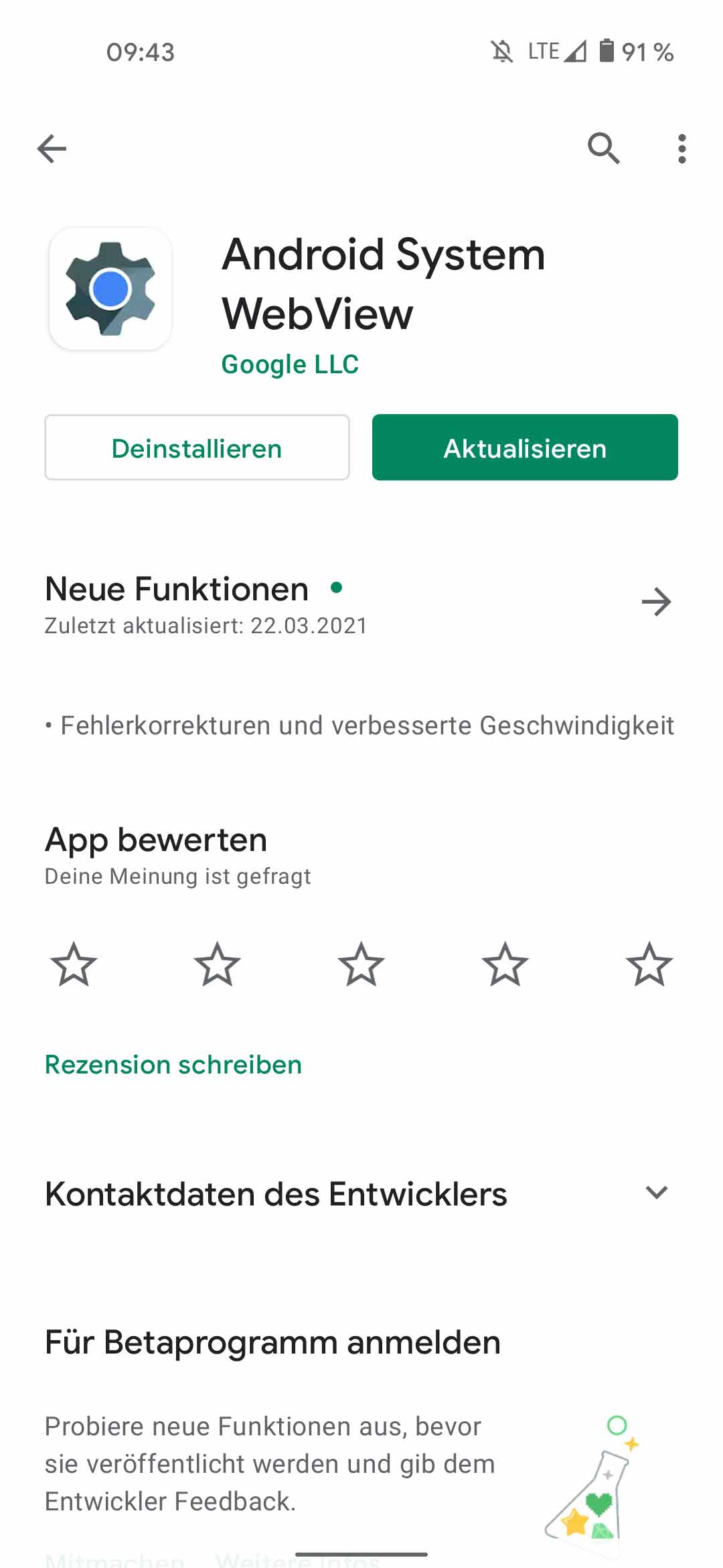 Ständig stehen bleibt google alle paar