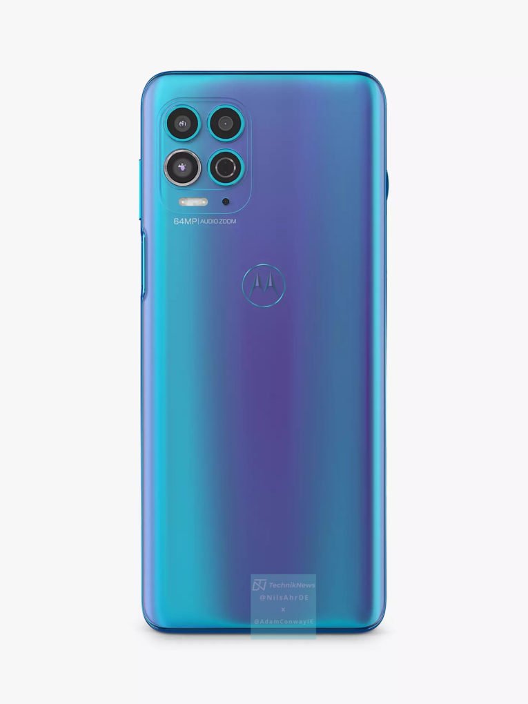 Motorola G100 Back Blue