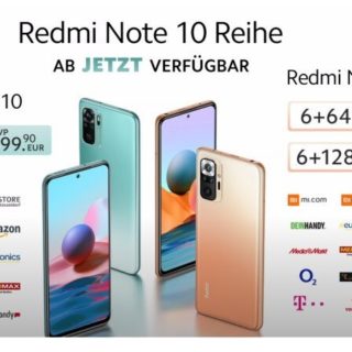 Redmi Note 10 Serie Header
