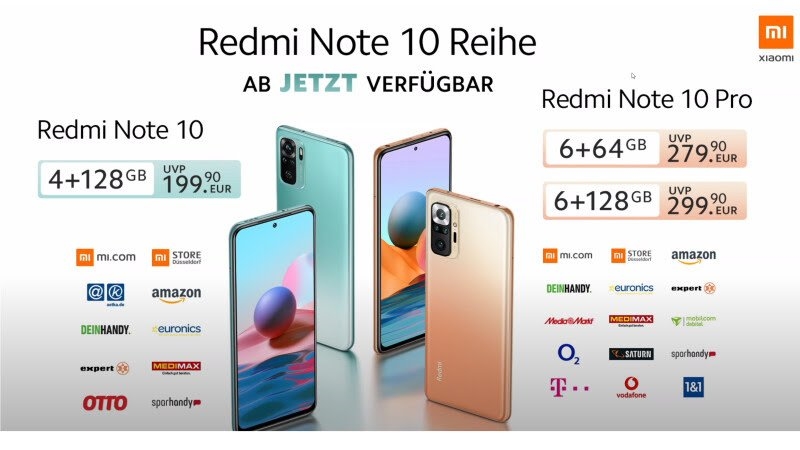 Redmi Note 10 series header