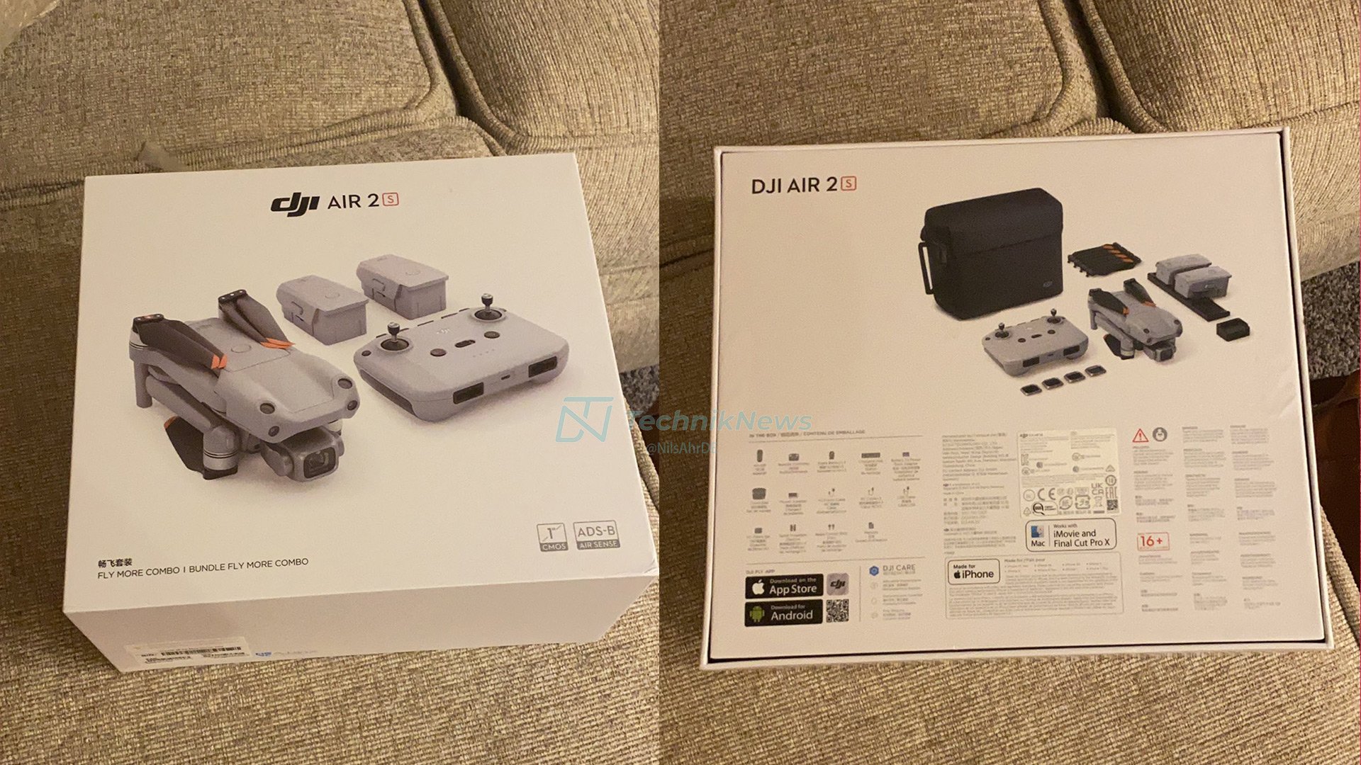 Infos Air der weitere Bilder DJI aufgetaucht Drohne und 2s: