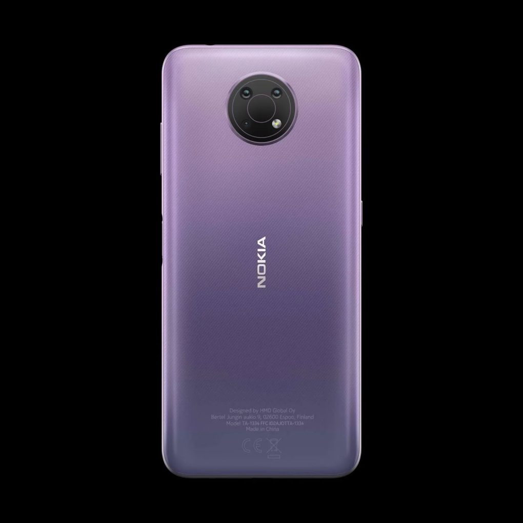 La parte trasera del Nokia G10