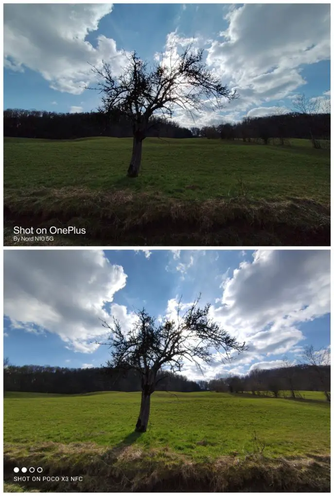OnePlus Nord N10 5g camera comparison