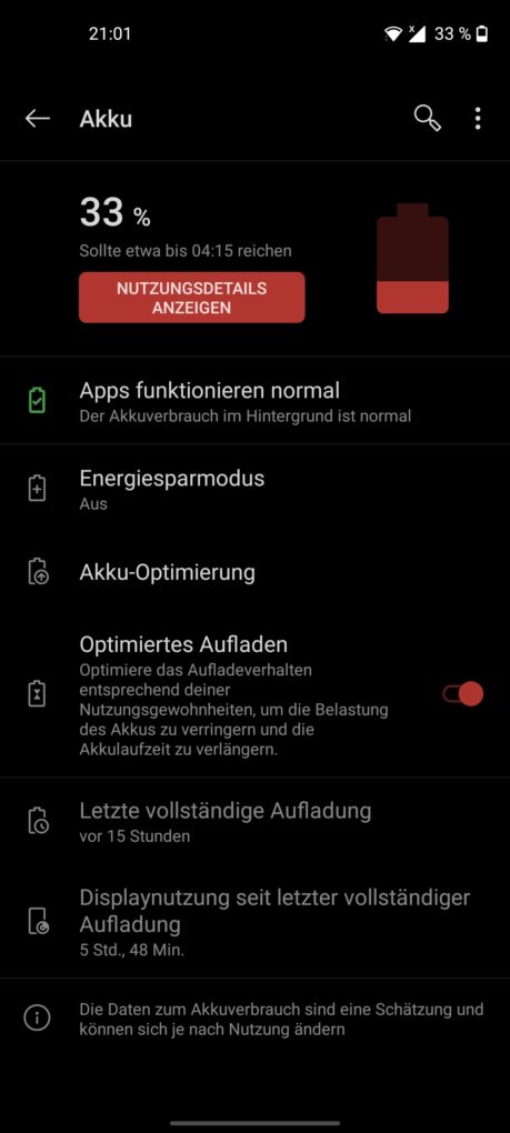 OnePlus Nord N10 5G Screen-On-Time
