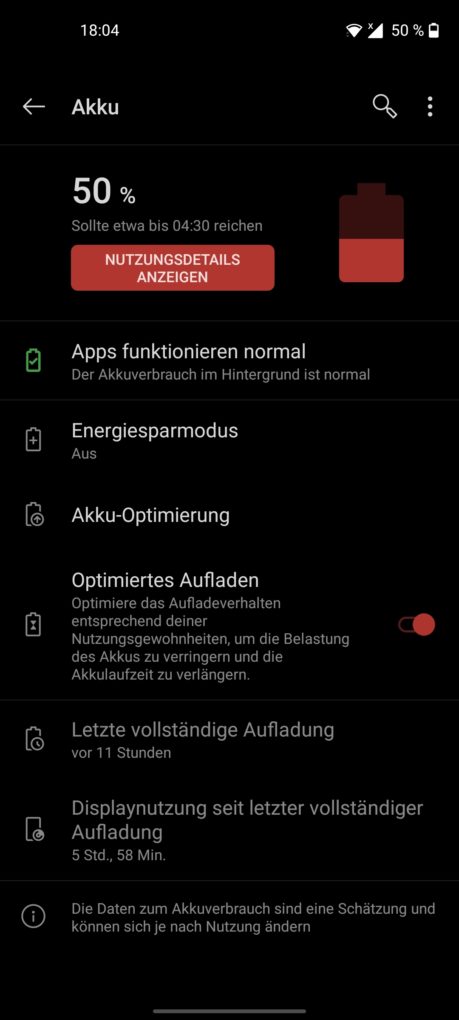 OnePlus Nord N10 5G Screen On Time