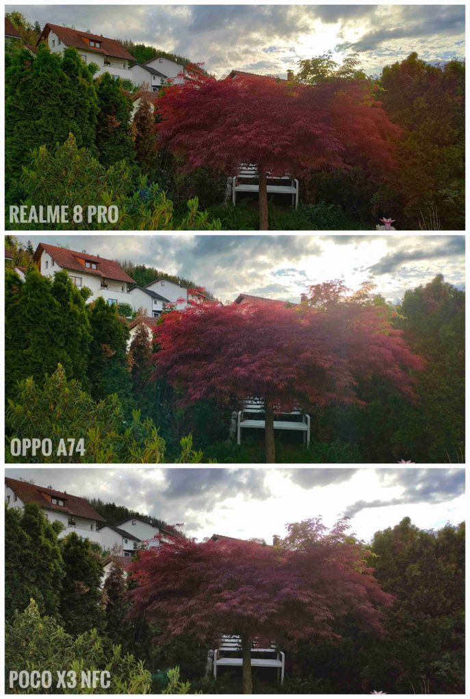 OPPO A74 camera comparison