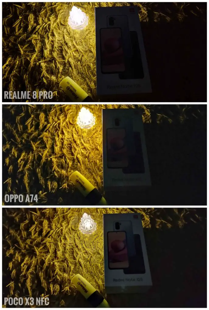 OPPO A74 camera comparison