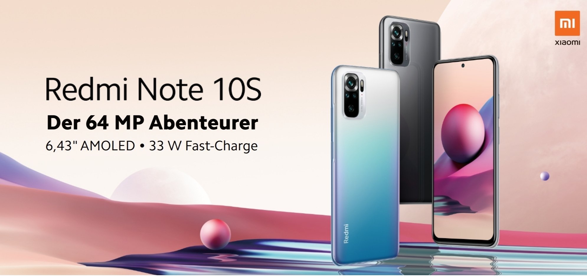 Redmi Note 10s presented headers